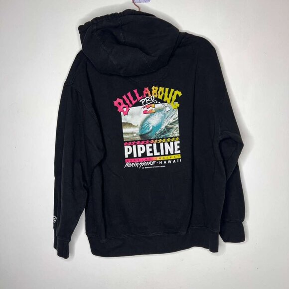 Billabong Pipeline Poster Pullover Hoody – Black – Size L - Picture 1 of 4